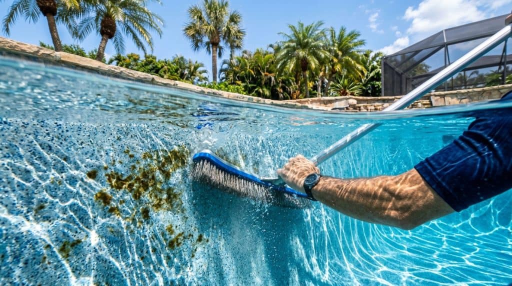 How to Eradicate Stubborn Black Algae and Yellow Mustard Algae in Florida Pools