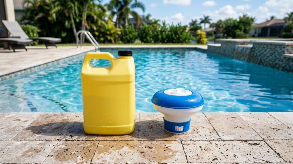 Liquid Chlorine vs. Cal-Hypo vs. Trichlor: Which Sanitizer Best Suits Tampa Tap Water?